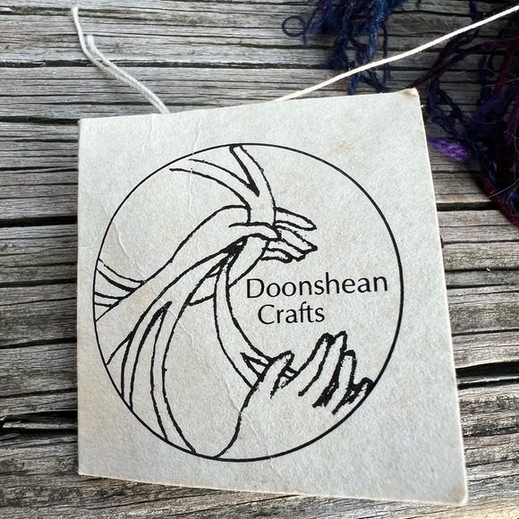 NWT Handmade Wool/Mohair Fringed Scarf Made In Camphill Community Dingle Ireland - Picture 2 of 16